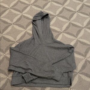 ALO Yoga Women's Gray Hooded Sweatshirt
